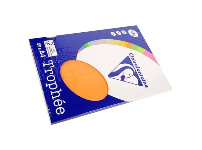 Papier A4 160g orange/pk50v