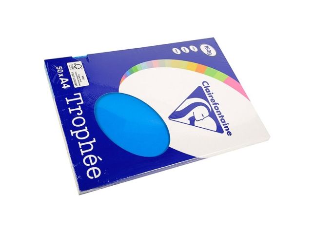 Papier A4 160g karibikblau/pk50v