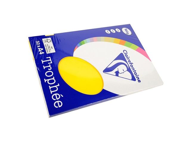 Papier A4 160g Sonnenblumen-Gelb/pk50v