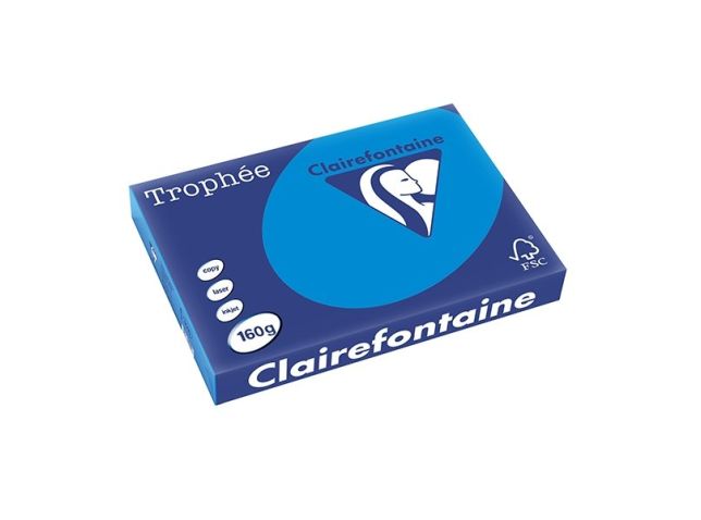 Papier A3 160g karibikblau/pk250v