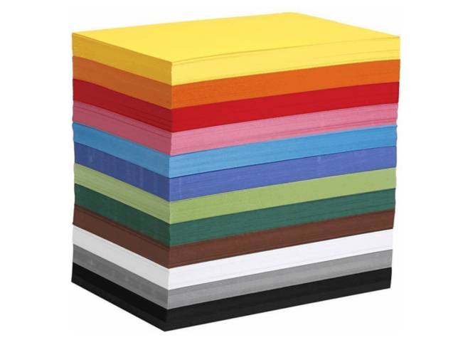 Karton Colortime A4 180g ass/ds1200v