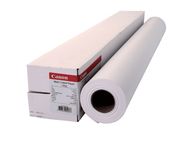 7215A001 Matt beschichtetes Plotterpapier 914 mm x 30 m 180 g/m² Weiß