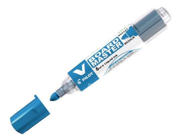 PILOT Boardmarker BEGREEN V BOARD MASTER WBMA-VBM-M-BG, nachfüllbar, Rundspitze, M, Schreibfarbe: blau