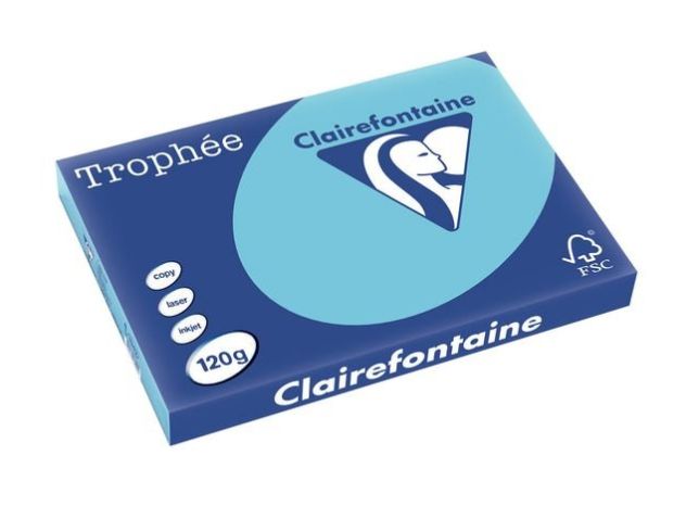 Trophée Gekleurd Papier A3 120 g/m² Helblauw