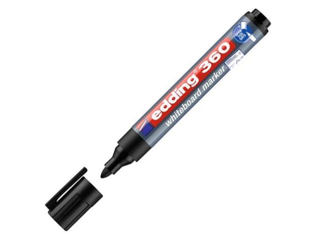 Boardmarker 360, nachfüllbar, Rundspitze, 1,5 - 3 mm, Schreibfarbe: schwarz
