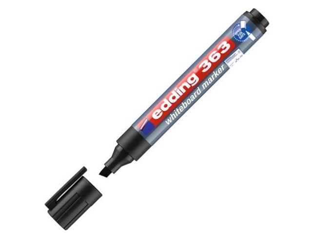 363 Whiteboard-Marker Keilspitze 1 - 5 mm Schwarz