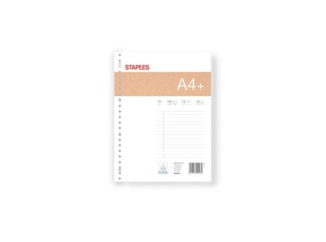 A4 Schreibpapier, 70 g/m², 23-Loch, liniert, weiß