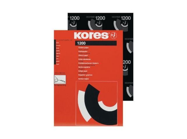 Kohlepapier 1200, Schreibmaschine, Trägermaterial: Wachs, A4, schwarz