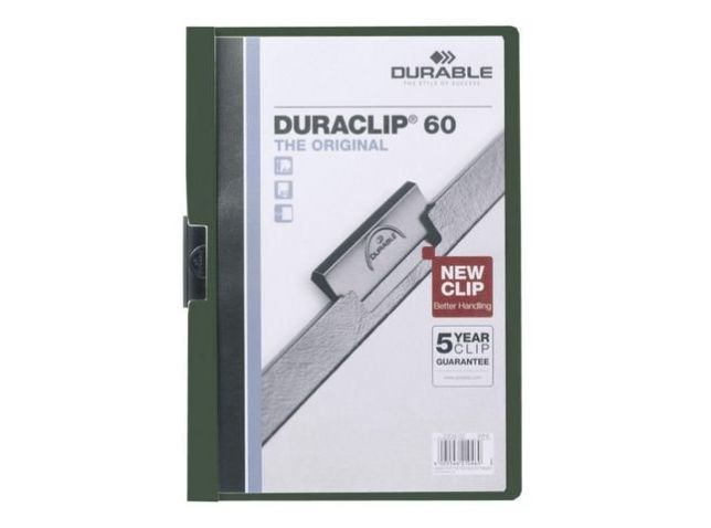 Klemmmappe DURACLIP®, Hartfolie, A4, für: 30 Blatt, grün