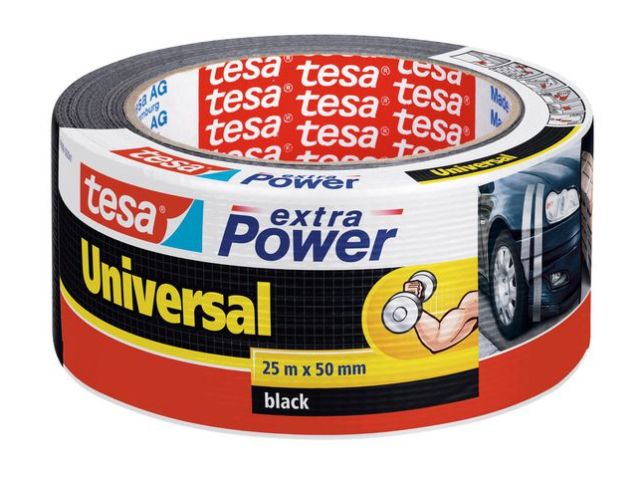 Extra Power Universal-Klebeband, 50 mm x 25 m, Schwarz