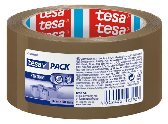 Verpackungsklebeband, PP, selbstklebend, 50 mm x 66 m, braun