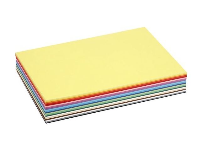 Farbkarton A4, 180 gr. Verschiedene Farben, Packung mit 30 Blatt