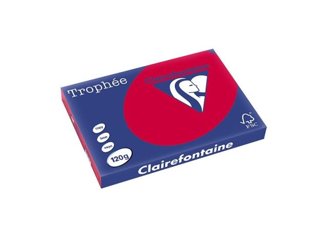 Papier A3 120g kirschrot/pk250v